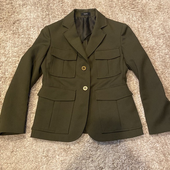Theory Olive Green Blazer - Picture 5 of 10